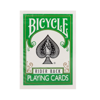Bicycle Rider Back Green Playing Cards