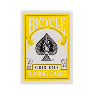 Bicycle Rider Back Yellow Playing Cards